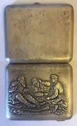 Портсигар Охотники на Привале СССР