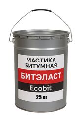 Мастика битумная ведро 25,0 кг БИТЭЛАСТ - БИТУМНЫЙ Ecobit