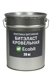 Мастика битумная ведро 20,0 кг БИТЭЛАСТ - КРОВЕЛЬНЫЙ Ecobit