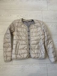 Бежева пухова куртка s. oliver 90/10 down, xs-s