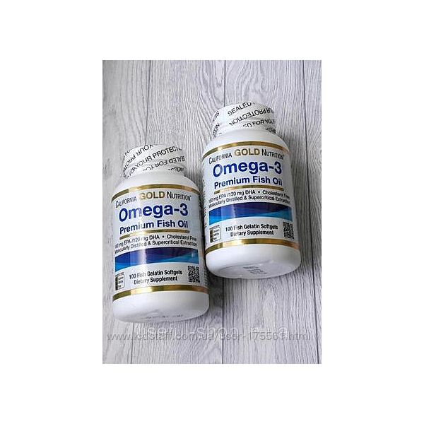 Omega-3 Premium Fish oil від California Gold Nutrition  