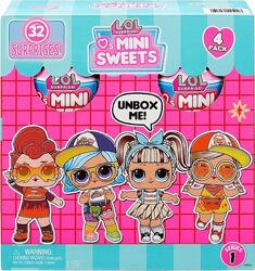 Игровой набор с куклой Lol Surprise Loves mini sweets dolls 4-pack