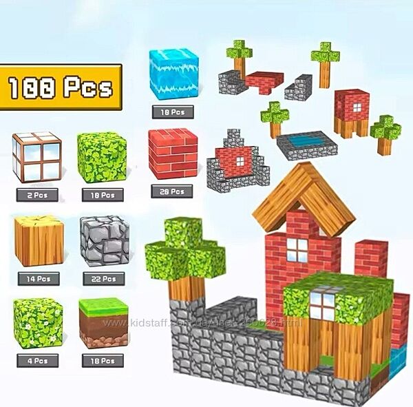 Магнітний конструктор Minecraft