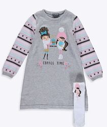 Вязана Сукня Вайкiкi134та146/Колготи/Апплiк. -Вязаные Платья/колготы104-146