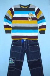 Реглан/ Смужки-110см-Принт/Манжети- Регланы/Рисунок 104-116-Waikiki