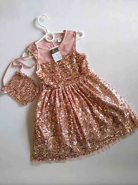 Святкова сукня Primark з сумочкою на 3-4 роки