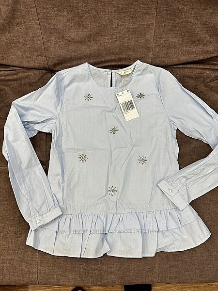 Блуза сорочка голуба Mango р.152