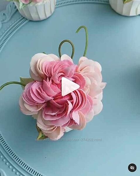 Курс по кремовой флористике Buttercream flower sugar flowers studio