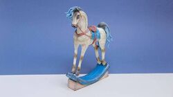 Лепка фигурки из мастики Винтажная лошадка  Сказочный единорог Кабилова 