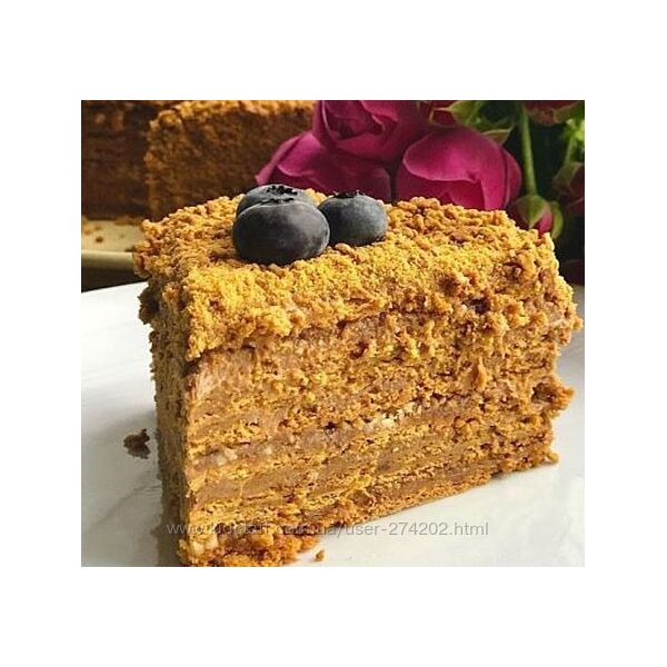 Постный веганский Грильяжный Медовик Таня Сенкова