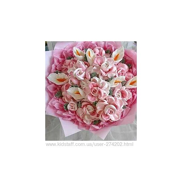 Зефирные розы с эффектом вывернутых лепестков Татьяна Забалуева