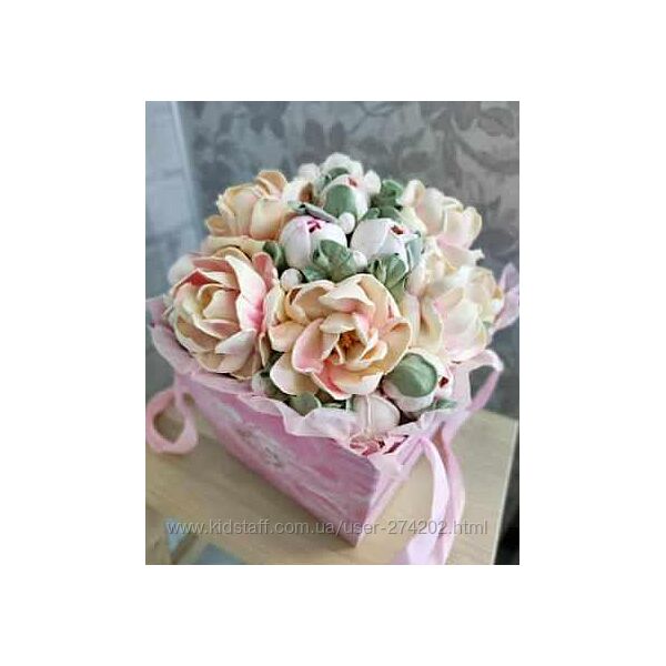 Зефирный букет Шебби шик Татьяна Забалуева zabavadessert