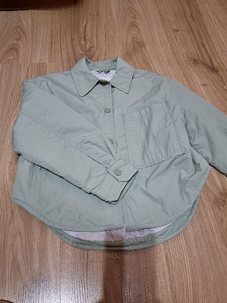 Куртка Zara стьобана для дівчинки 6-8 р.