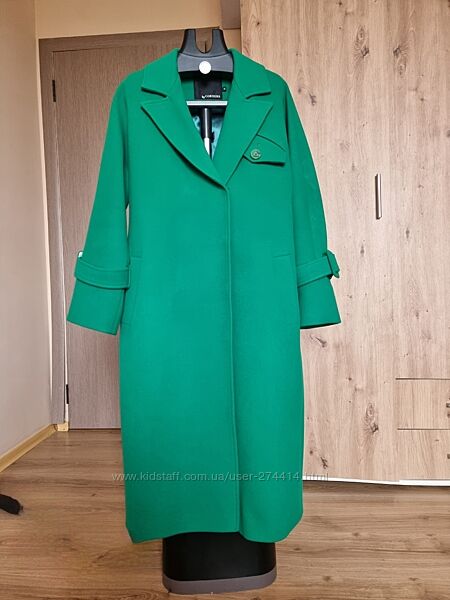 Теплое пальто оверсайз 48 р. Шерстяное 