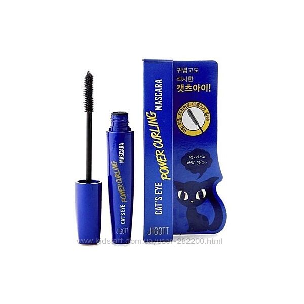 Тушь для ресниц подкручивающая Jigott Cat&acutes Eye Power Curling Mascara