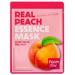 Тканевая маска для лица с экстрактом персика FarmStay Real Peach Essence 