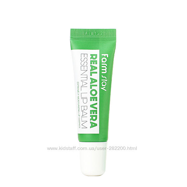 Увлажняющий бальзам с соком алоэ FarmStay Real Aloe Vera Essential Lip Balm