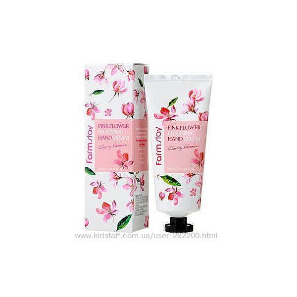 Крем для рук FarmStay Pink Flower Blooming Hand Cream Cherry Blossom
