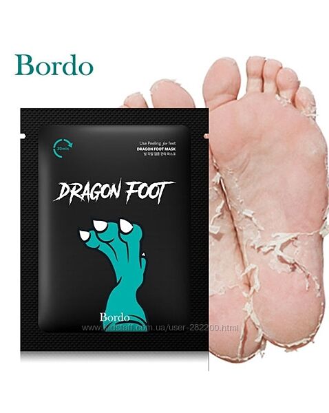 Пилинг-носочки для гладких пяточек Bordo Cool Dragon Foot Peeling Mask