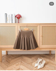 Спідничка пілісе у трендовому кольорі