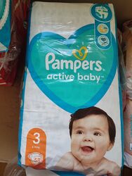 Продам памперси Pampers active baby 3 58 шт