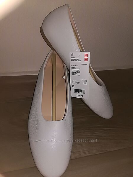 Фірмові білі туфлі балетки устілка 25.5 см