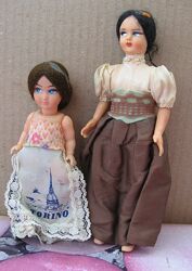 Итальянские сувенирные куклы 17 и 13 см